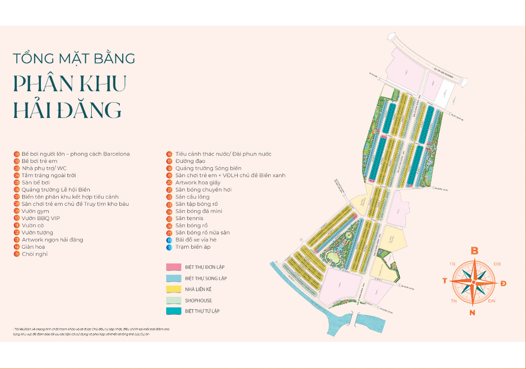 Mặt bằng phân khu Hải Đăng Vinhomes Ocean Park 3 The CrownPark 3 The Crown Vinhomes Ocean Park 3 The Crown
