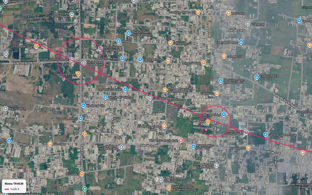 Nhà ga tuyến metro số 9 khu đường Kênh Trung Ương gần Tu viện Hội Phước xã Vĩnh Lộc A Bình Chánh